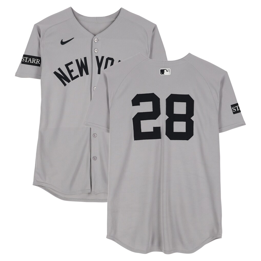 Austin Wells Game-Used Yankees Gray Jersey