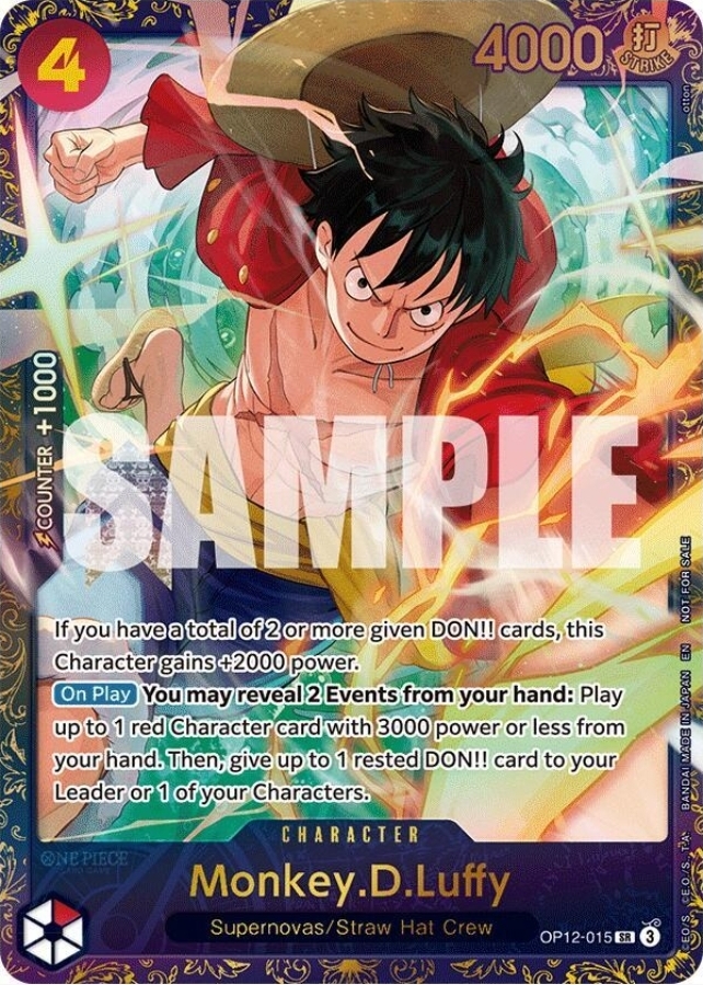 Monkey D. Luffy Treasure Cup Promo (English, NM Raw)