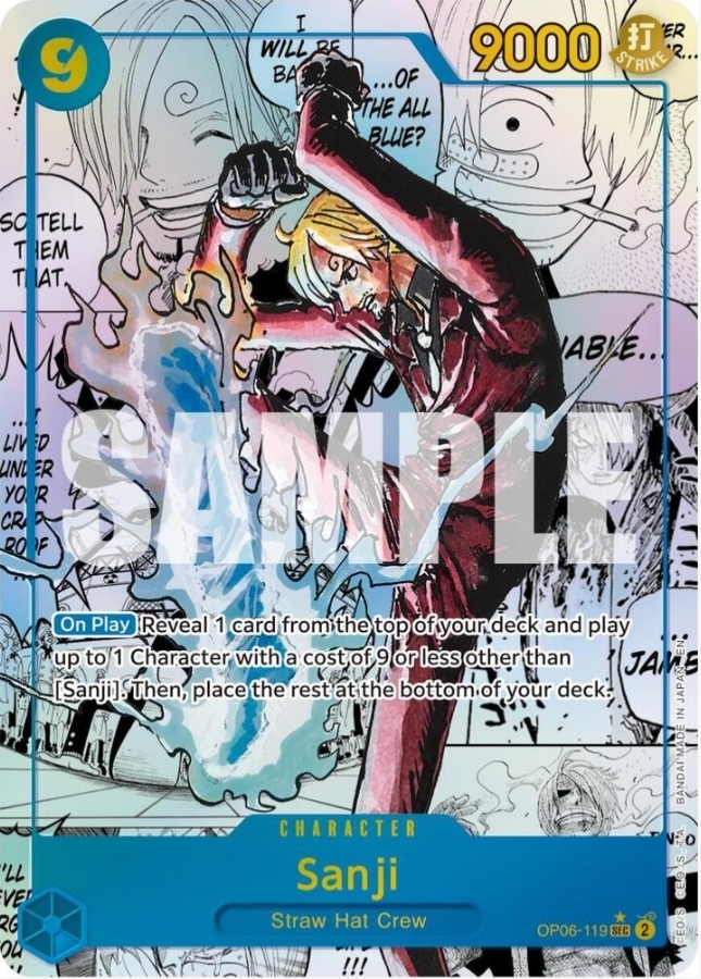 Sanji OP06-119 Manga Rare (English) Raw NM
